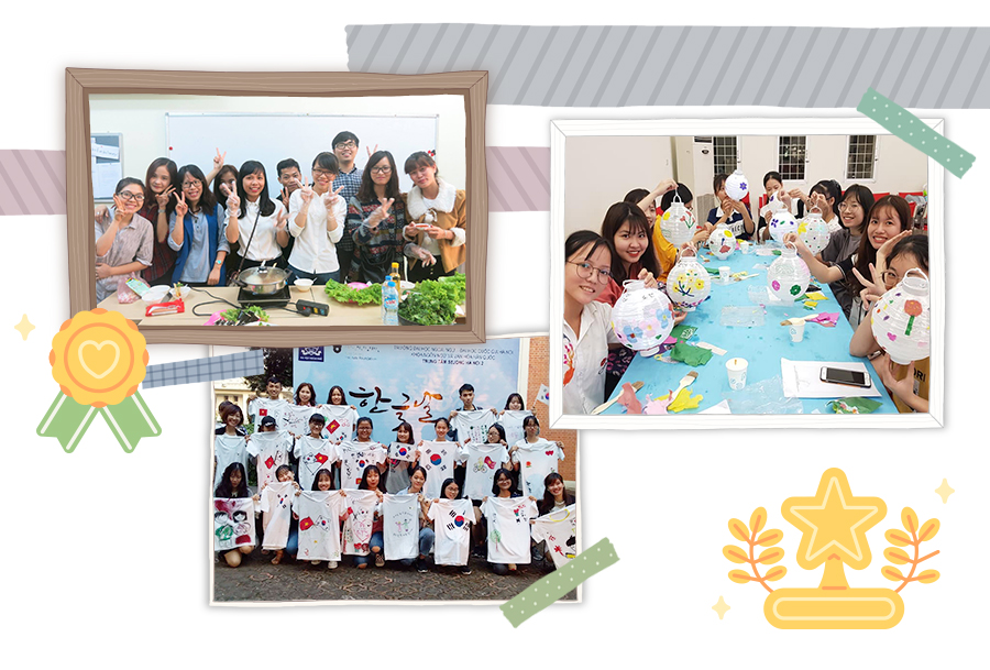 하노이2 세종학당의  한국 음식 만들기, 한지 공예 수업, 한글날 행사