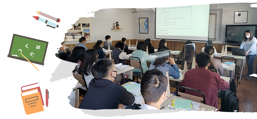 A classroom in session at KSI Tashkent 1, Uzbekistan