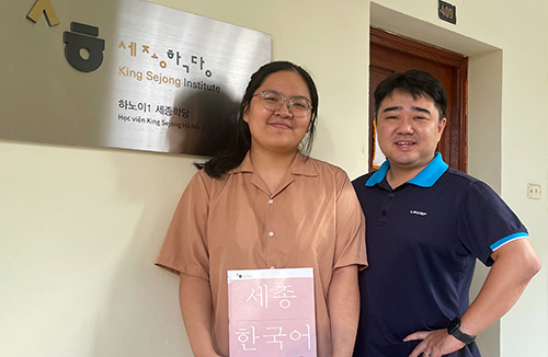 하노이1 세종학당에서 한국어를 공부하는 판 응우옌 느 꾸잉 님