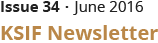 Issue 34ㆍJune 2016 KSIF Newsletter