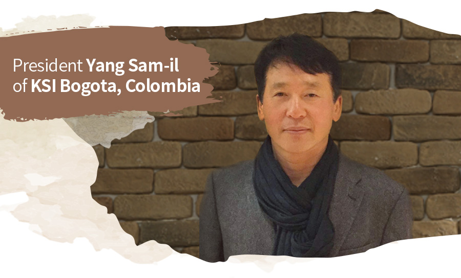 President Yang Sam-il of KSI Bogota, Colombia